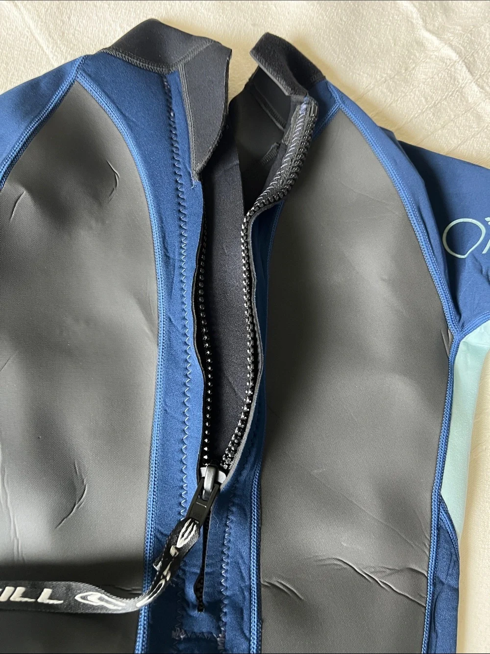 O'Neill women’s Short Sleeve wetsuit- Navy & Light Blue - Picture 10 of 15